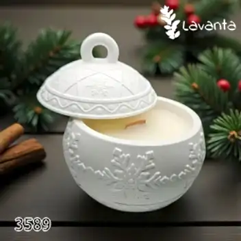 Yılbaşı Kar Tanesi Mumluk Kalıbı