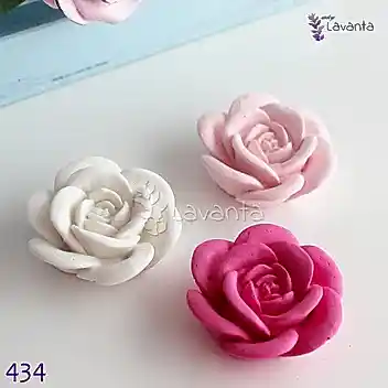 Açmış Gül Kokulu Taş Silikon Kalıbı