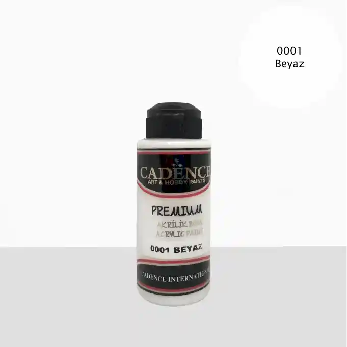 0001 Beyaz - Premium Akrilik 120ml