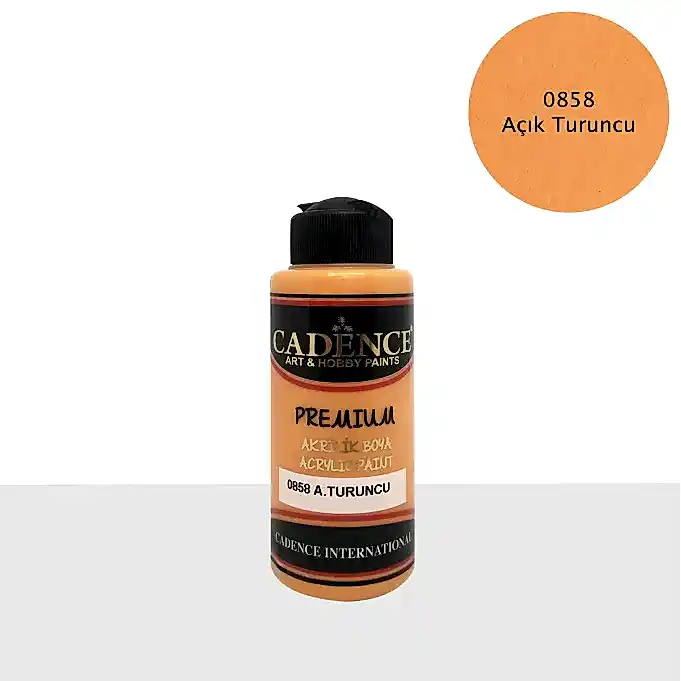 0858 A.Turuncu - Premium Akrilik 120ml