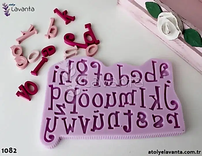 Yamuk Küçük Harfler Silikon Kalıbı
