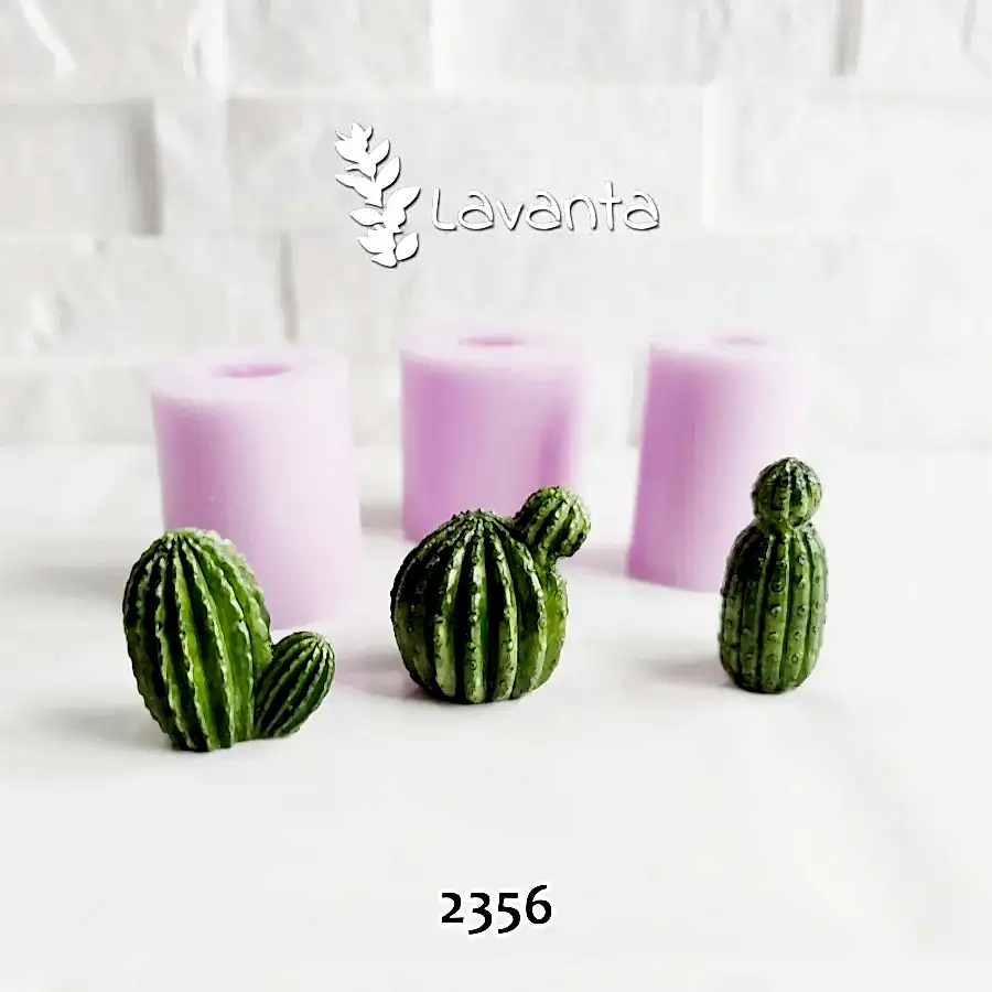 Üçlü Mini Kaktüs Kalıbı