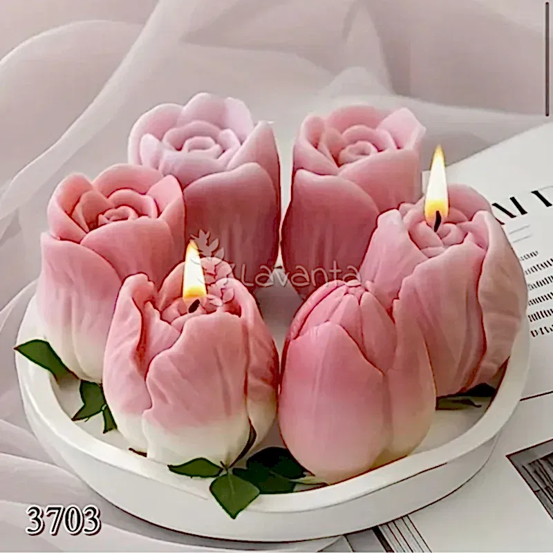 Üçlü Lale Silikon Kalıbı