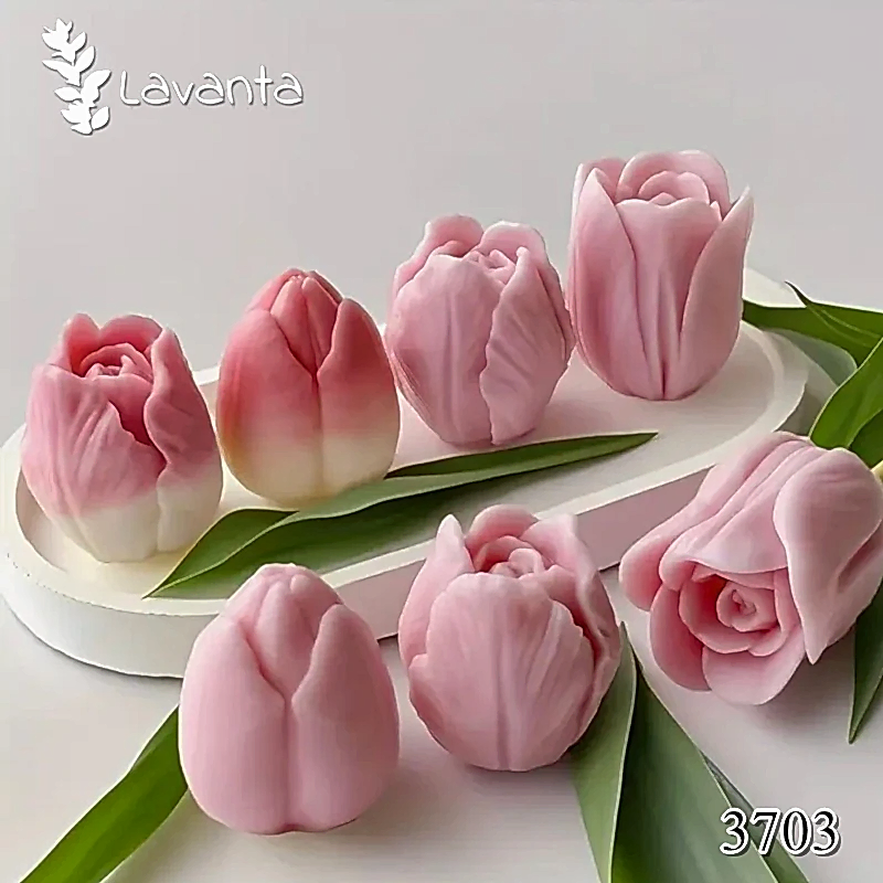 Üçlü Lale Silikon Kalıbı