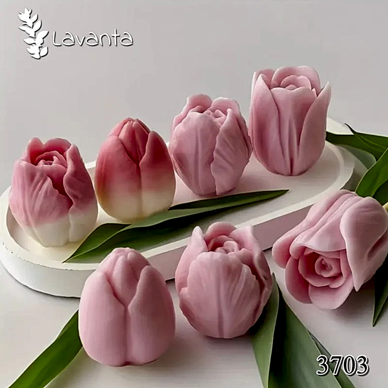 Üçlü Lale Silikon Kalıbı