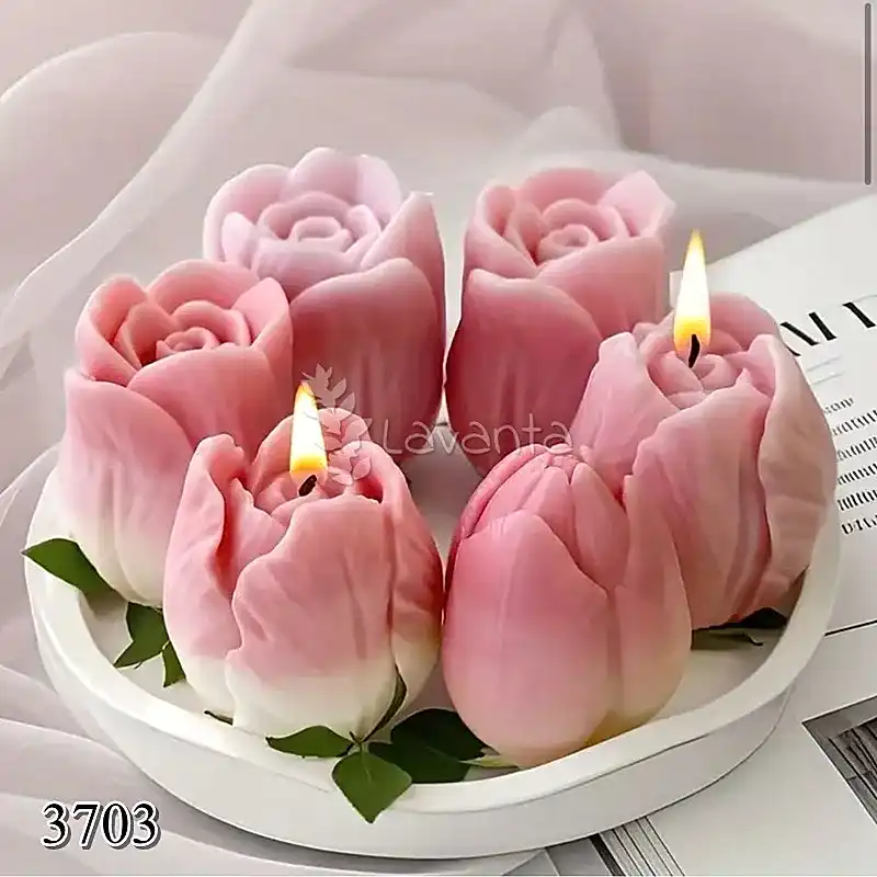 Üçlü Lale Silikon Kalıbı