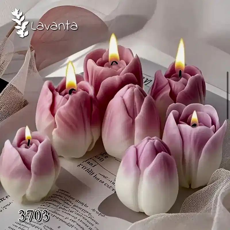 Üçlü Lale Silikon Kalıbı