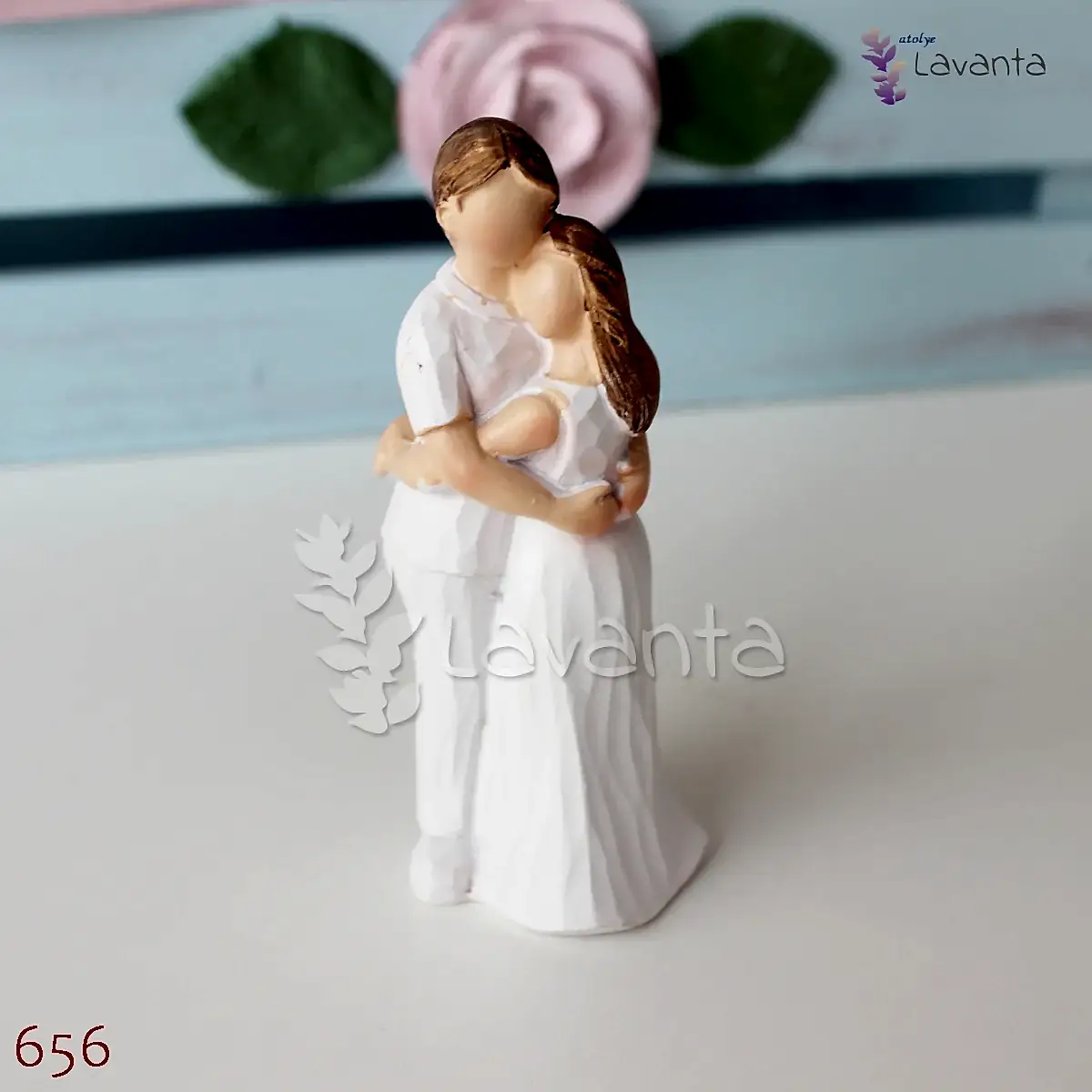 Sarılan Sevgililer Biblo Silikon Kalıbı