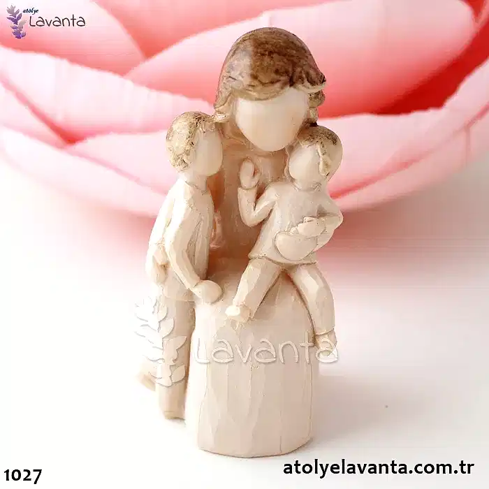 Anne ve Çocuklar Biblo Silikon Kalıbı