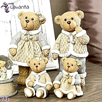 Ayıcık Ailesi Silikon Kalıbı