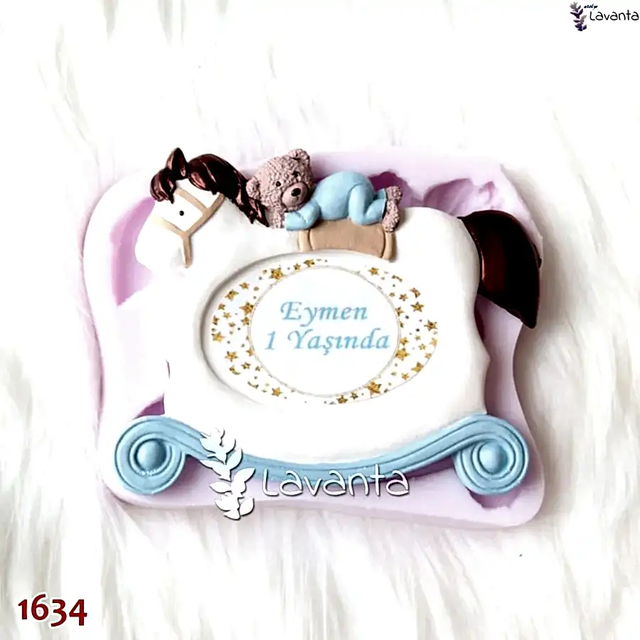 Ayıcıklı At Çerçeve Kokulu Taş Kalıbı