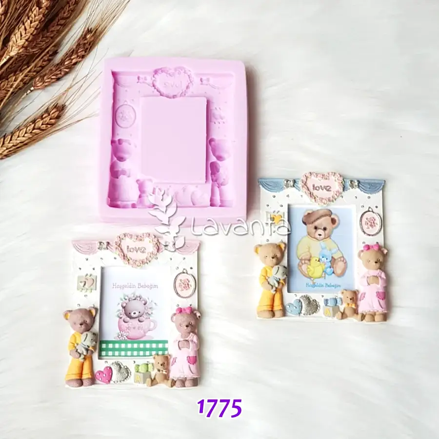 Ayıcıklı Çerçeve Kokulu Taş Kalıbı