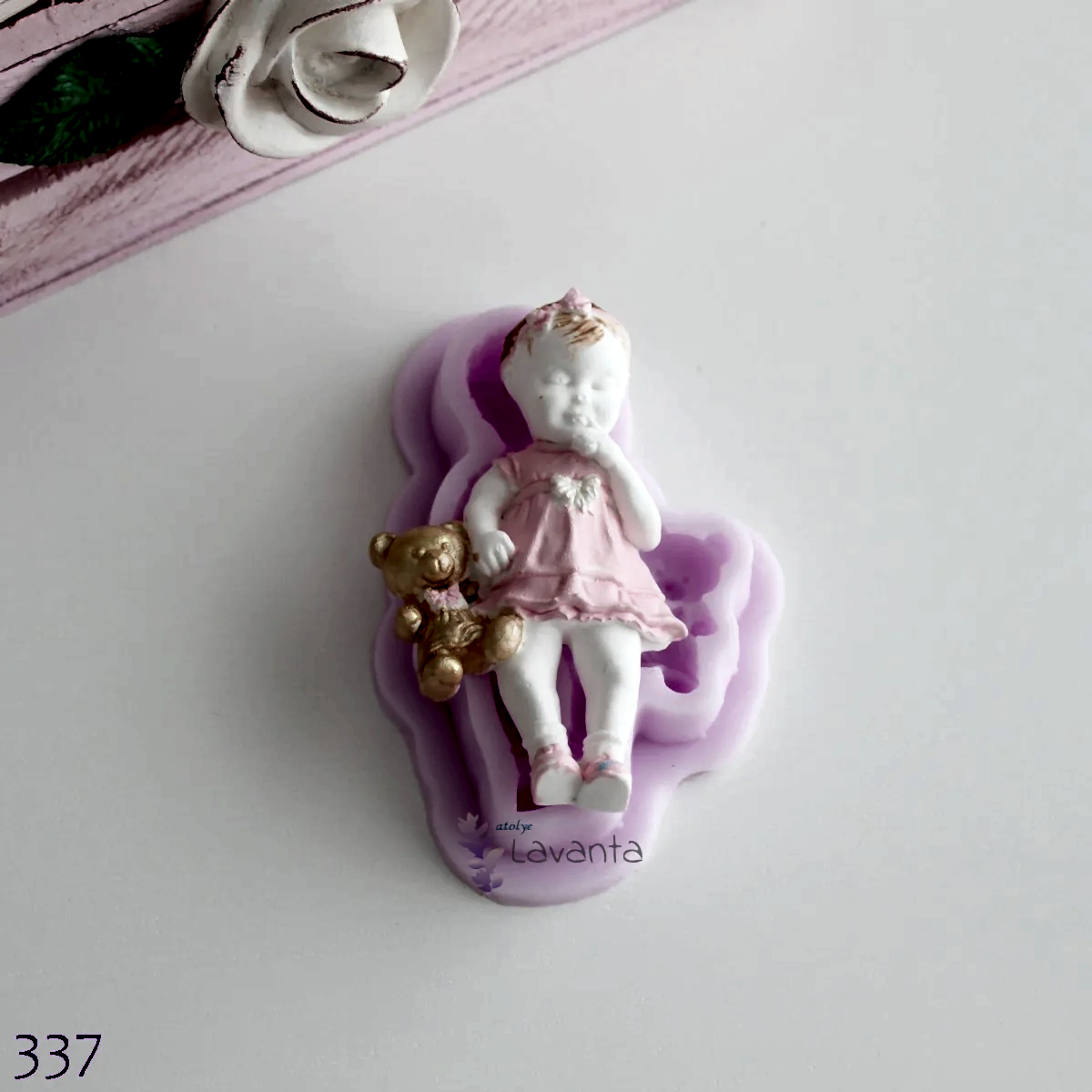 Ayıcıklı Kız Silikon Kalıbı