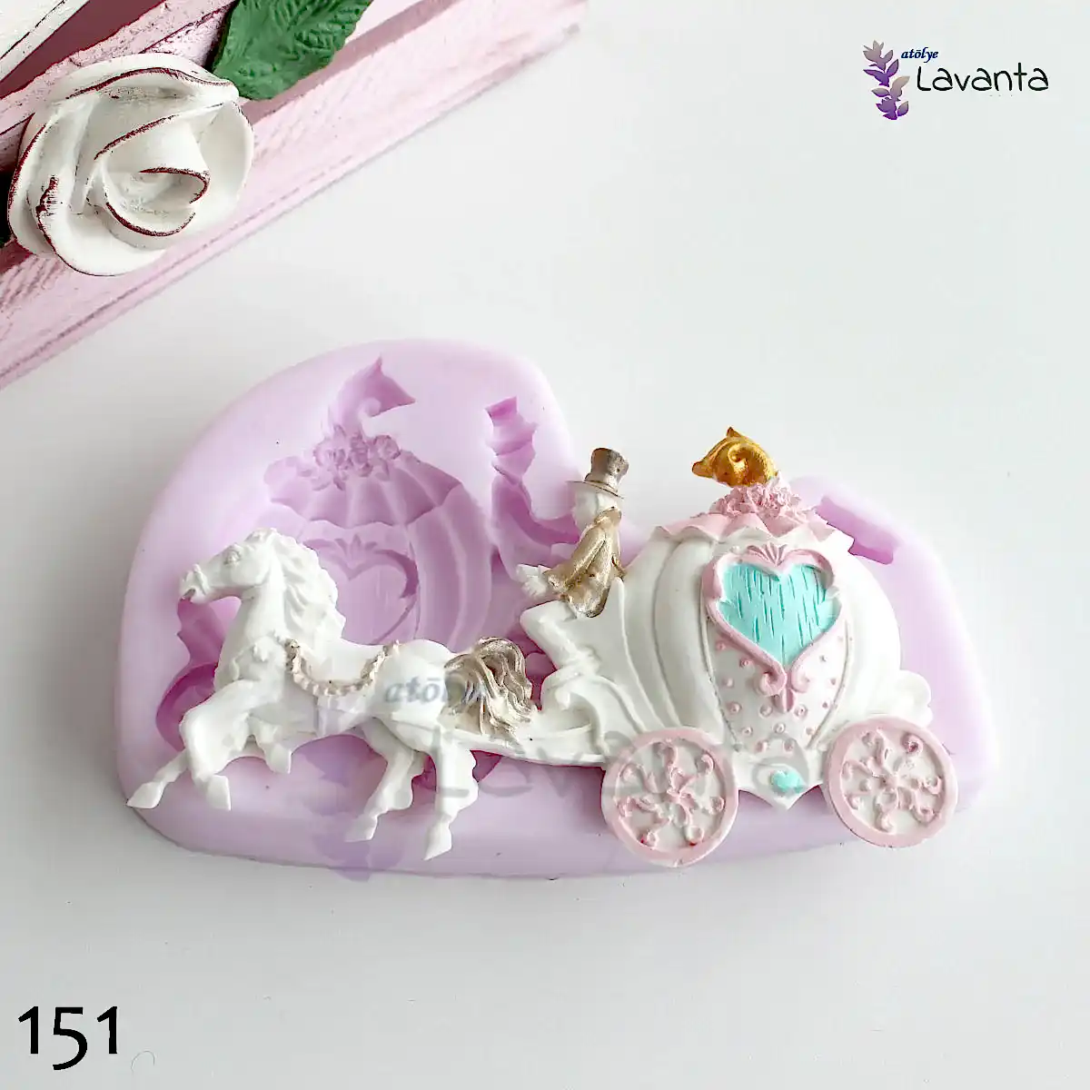 Bal Kabağı At Arabası Silikon Kalıbı