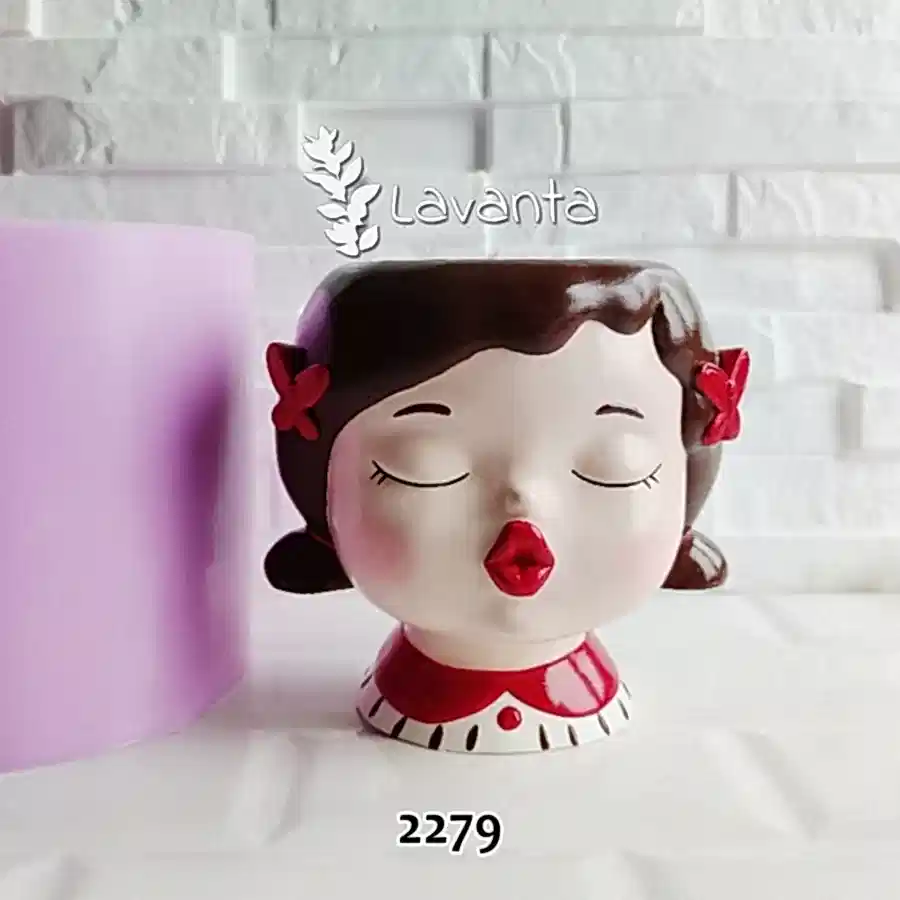 Büyük Tokalı Kız Saksı Kalıbı