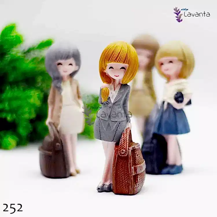 Çantalı Kızlar Kokulu Taş Kalıbı