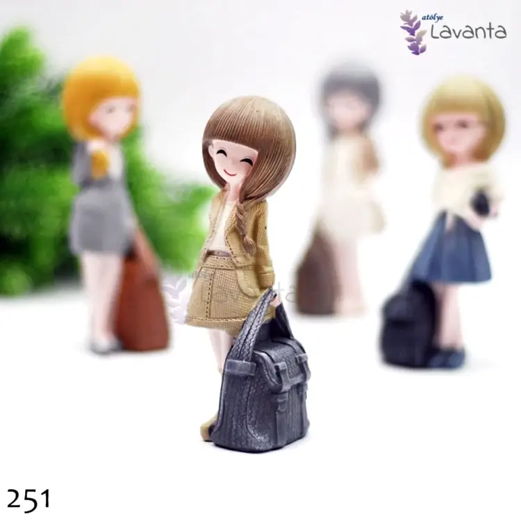 Çantalı Kızlar Silikon Kalıbı