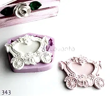 Bal Kabağı Arabası Çerçeve Silikon Kalıbı