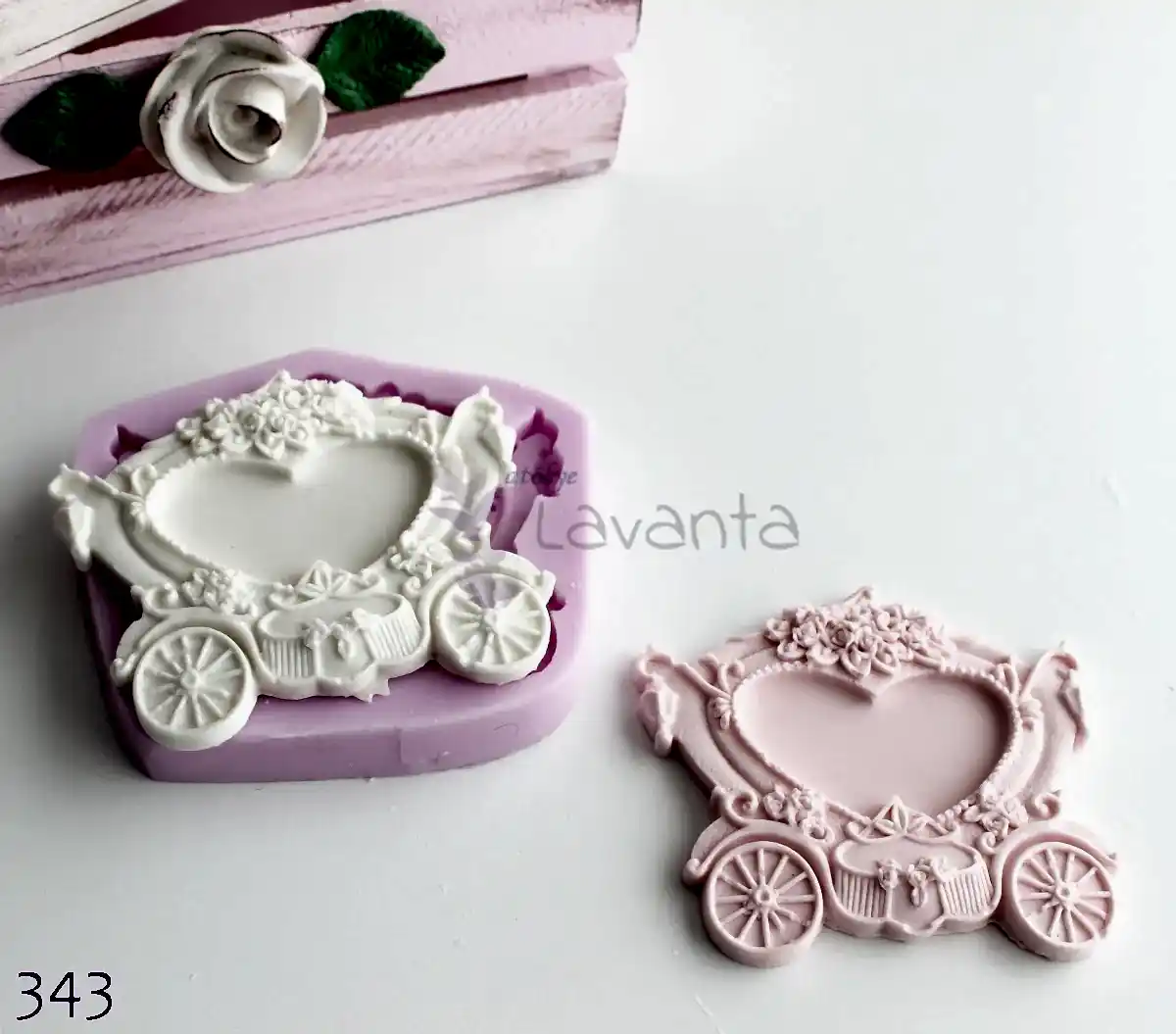 Bal Kabağı Arabası Çerçeve Silikon Kalıbı