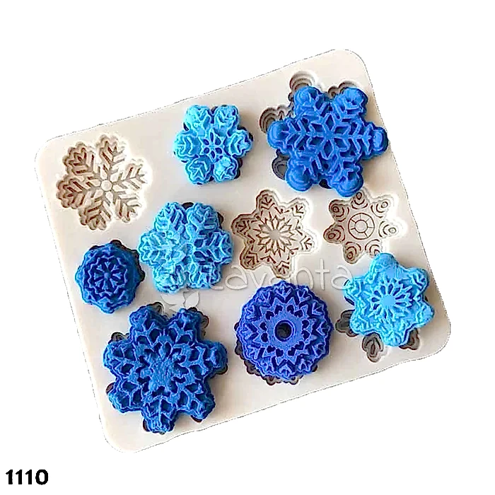 Çoklu Kar Tanesi Silikon Kalıbı