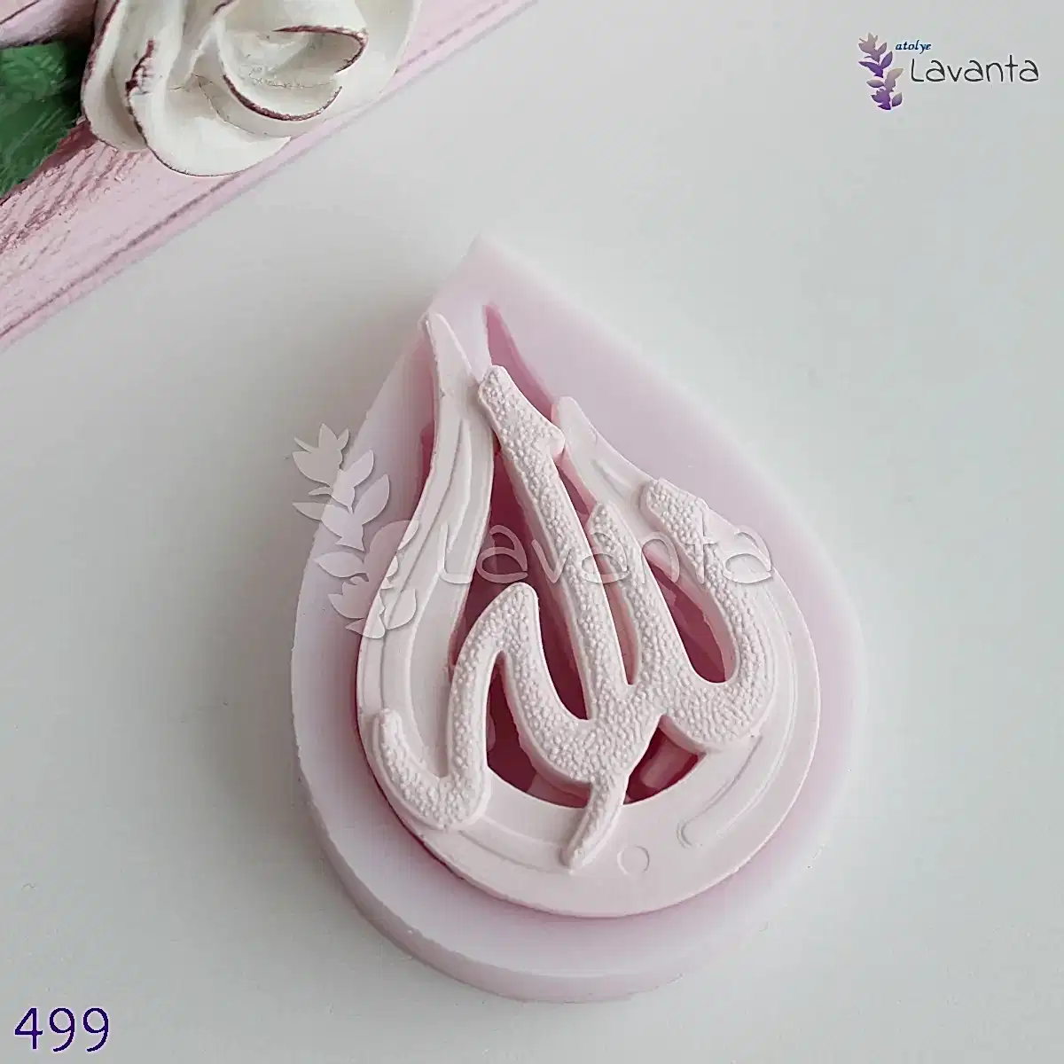 Damla Allah Lafzı Silikon Kalıbı