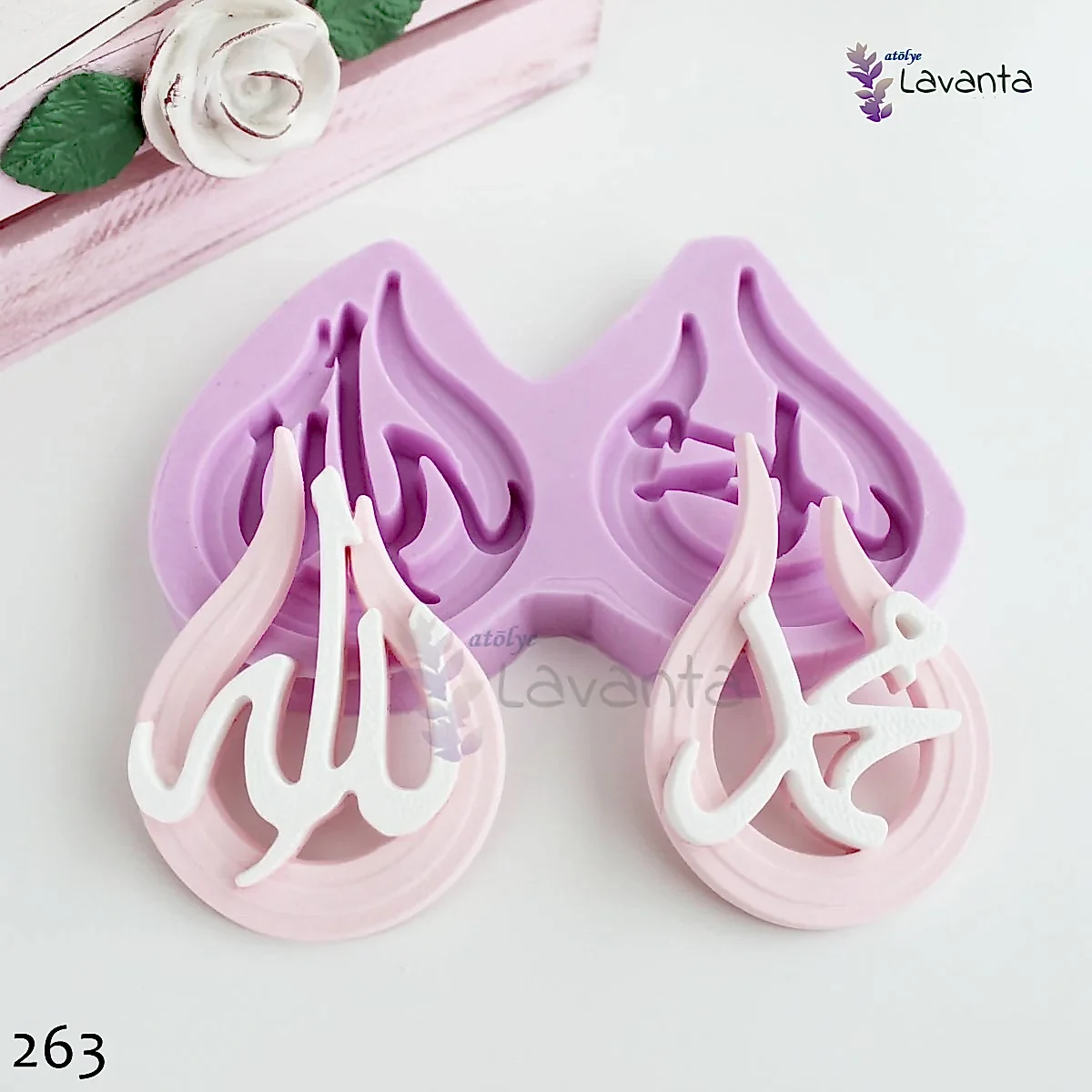 Damla Allah ve Muhammed Lafzı Silikon Kalıbı