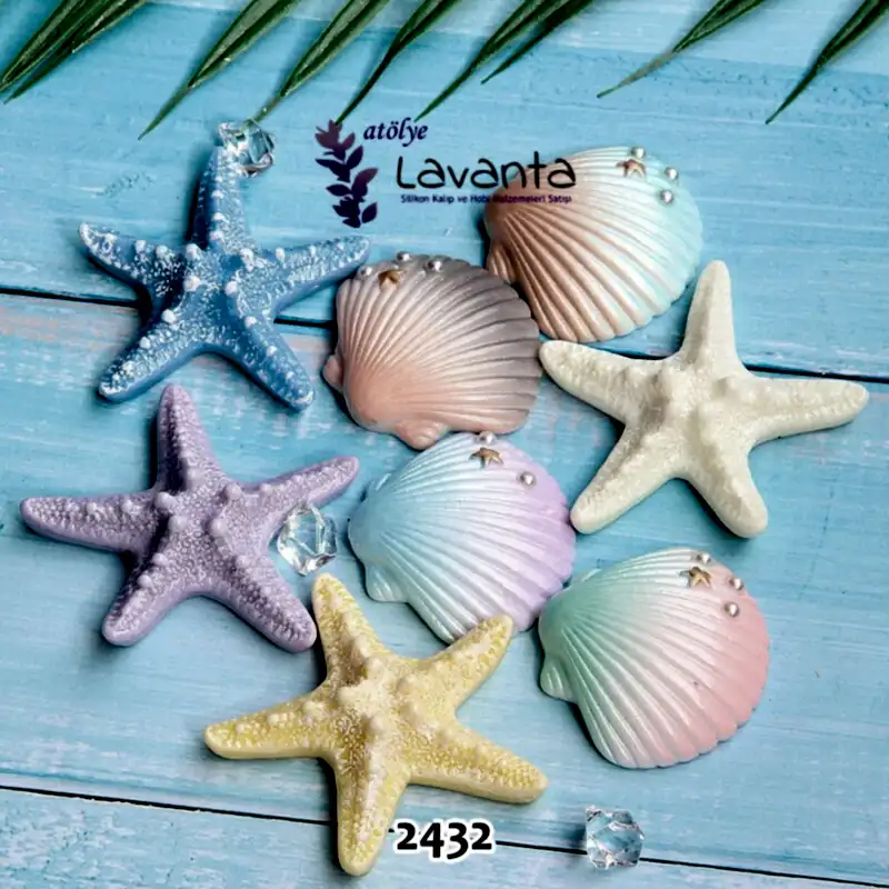 Deniz Kabuğu ve Yıldızı Silikon Kalıbı