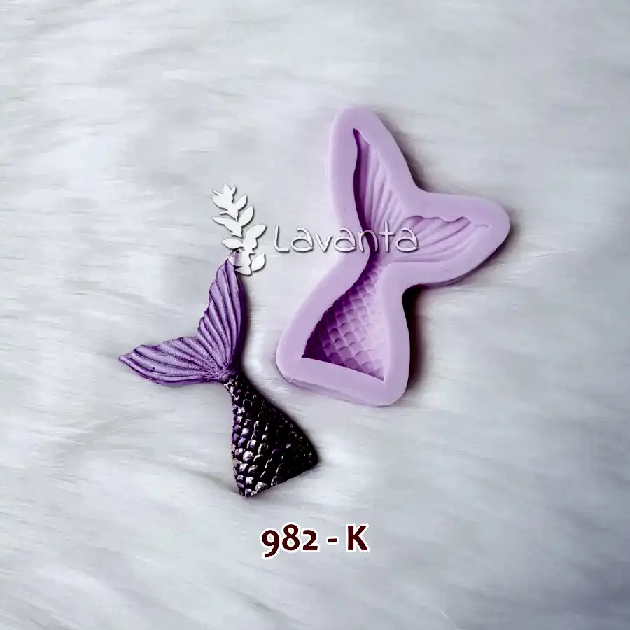 Deniz Kızı Kuyruğu Orta Boy Silikon Kalıbı