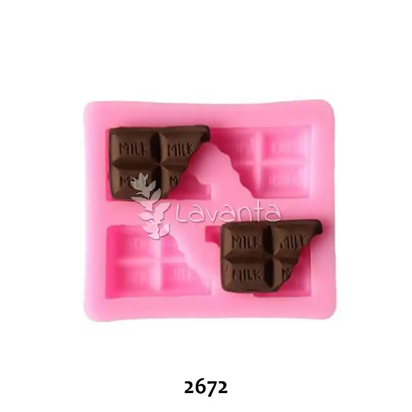 Dörtlü Çikolata Silikon Kalıbı