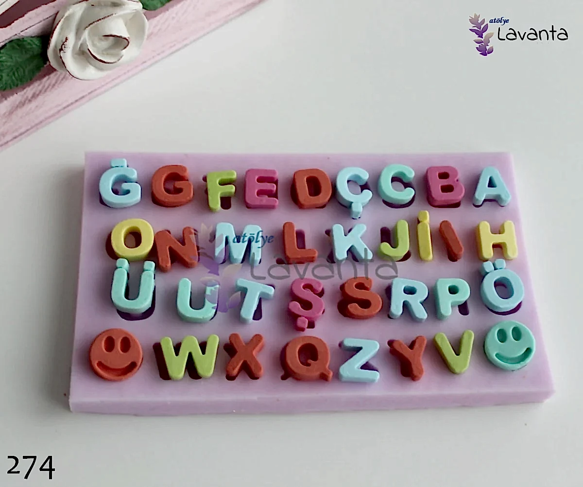 Düz Harf Silikon Kalıbı