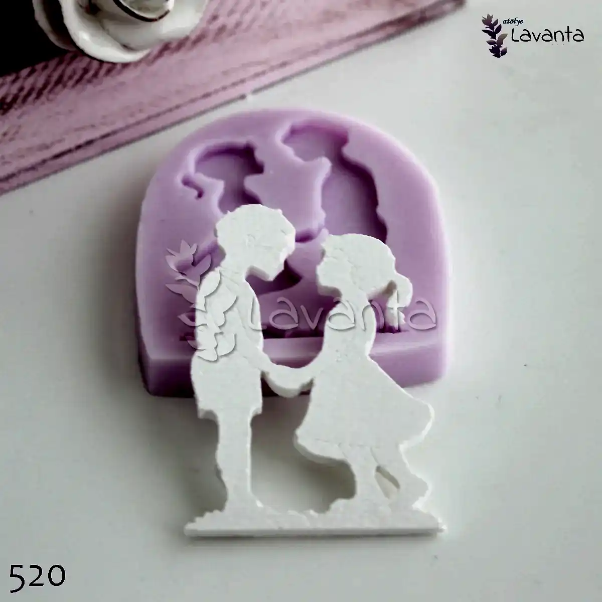 Elele Tutuşan Sevgiler Silikon Kalıbı