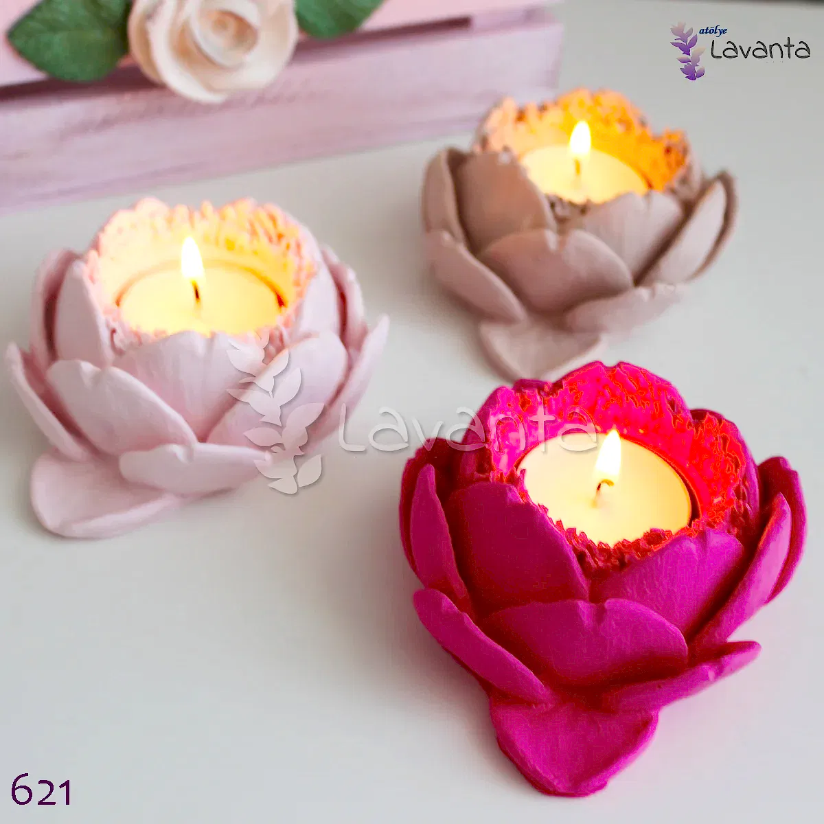 Enginar Tealight Mumluk Silikon Kalıbı