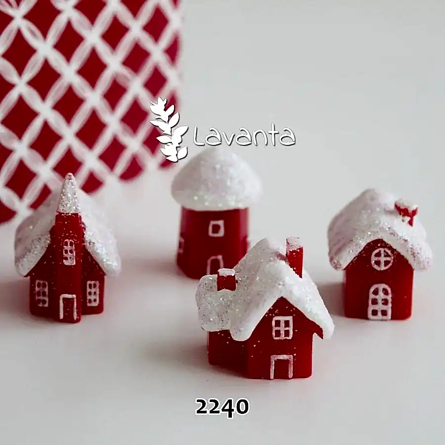 Ev Saksı Dibi Süsleri Dörtlü Set Kalıpları