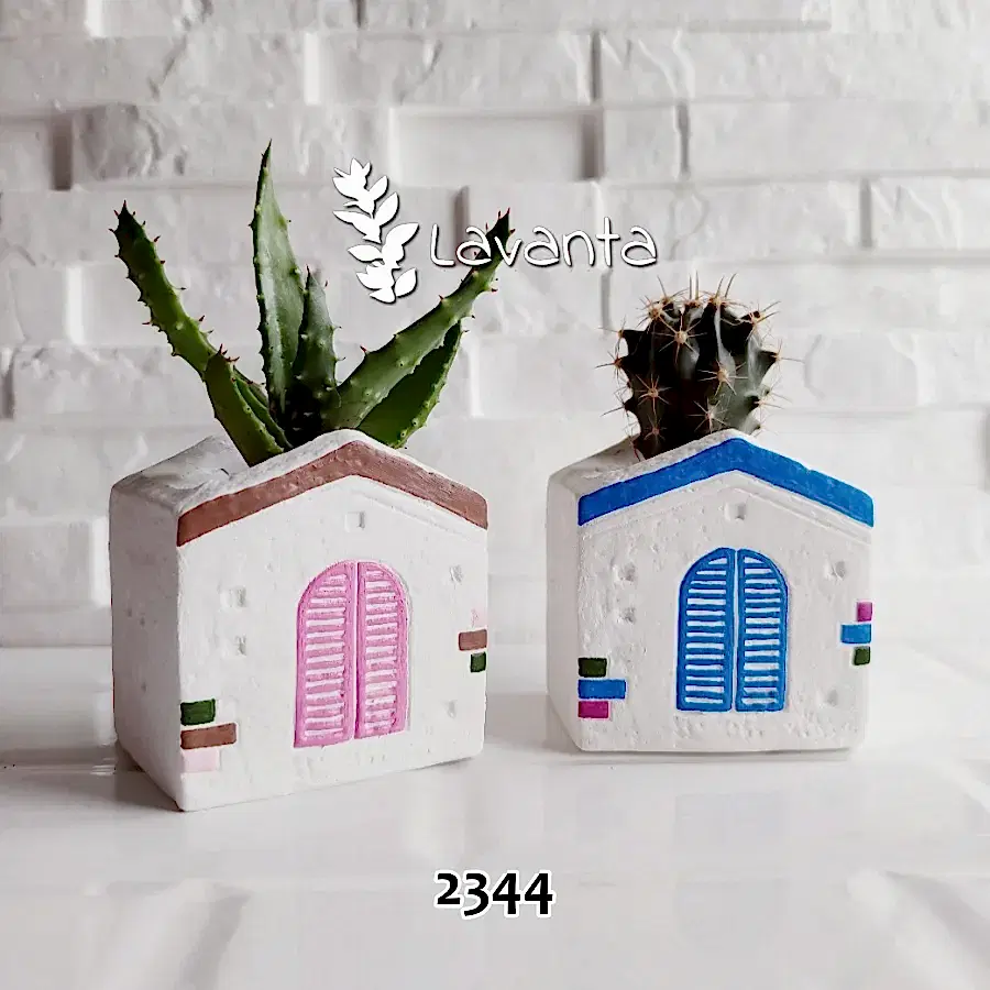 Alaçatı Panjurlu Ev Saksı Kalıbı