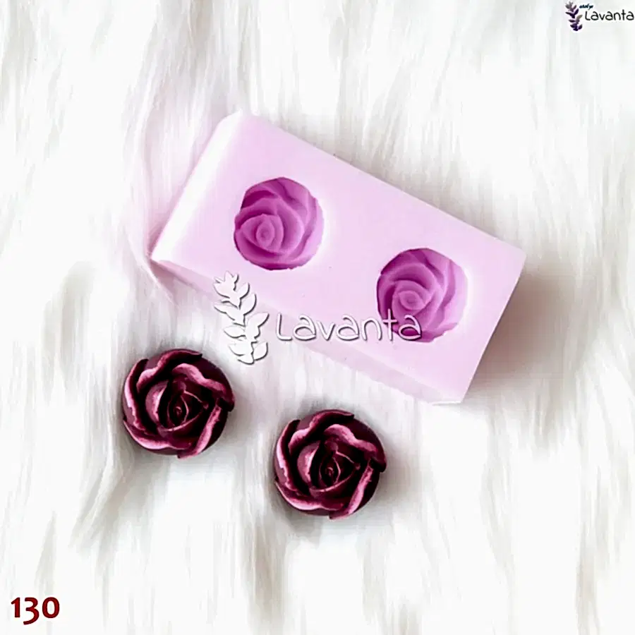 İkili Fındık Gül Silikon Kalıbı