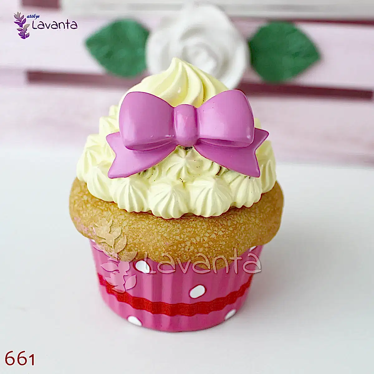 Fiyonklu Cupcake Kutu Silikon Kalıbı