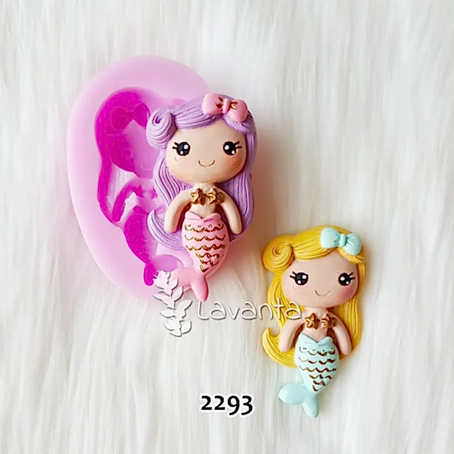 Fiyonklu Deniz Kızı Silikon Kalıbı