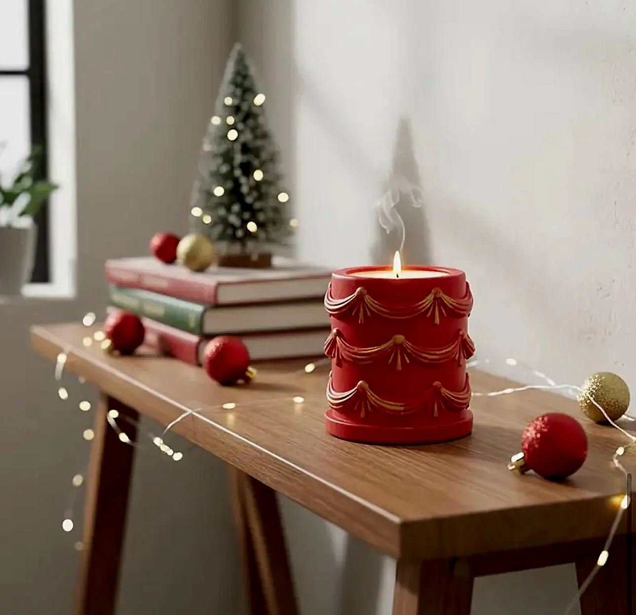 Fiyonklu Mumluk Kalemlik Silikon Kalıbı