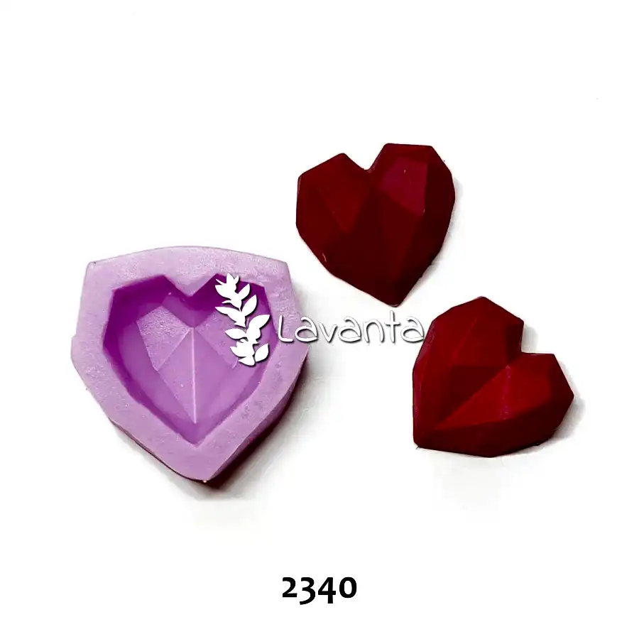 Geometrik Küçük Kalp Kalıbı