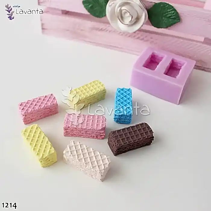 İkili Gofret Silikon Kalıbı