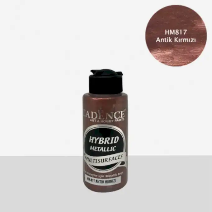 HM817 Metalik Antik Kırmızı - Multisurfaces 120ml