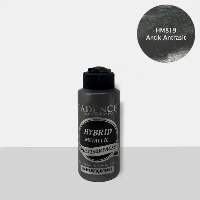 HM819 Metalik Antik Antrasit - Multisurfaces 120ml