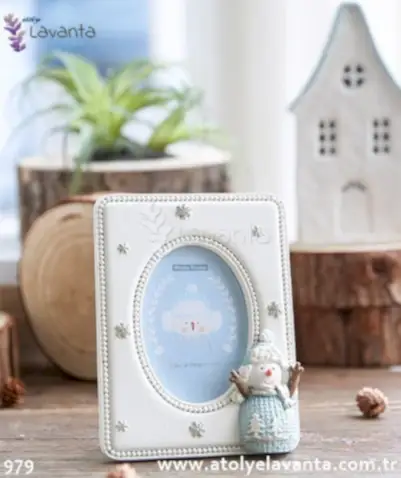 Kardan Adam Çerçeve Silikon Kalıbı