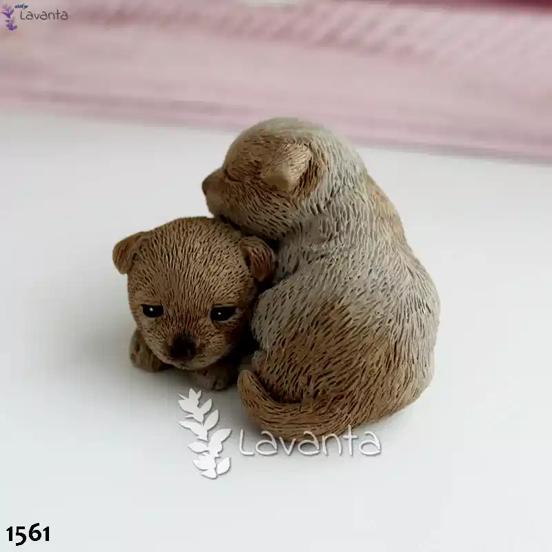 İki Küçük Kardeş Kokulu Taş Silikon Kalıbı