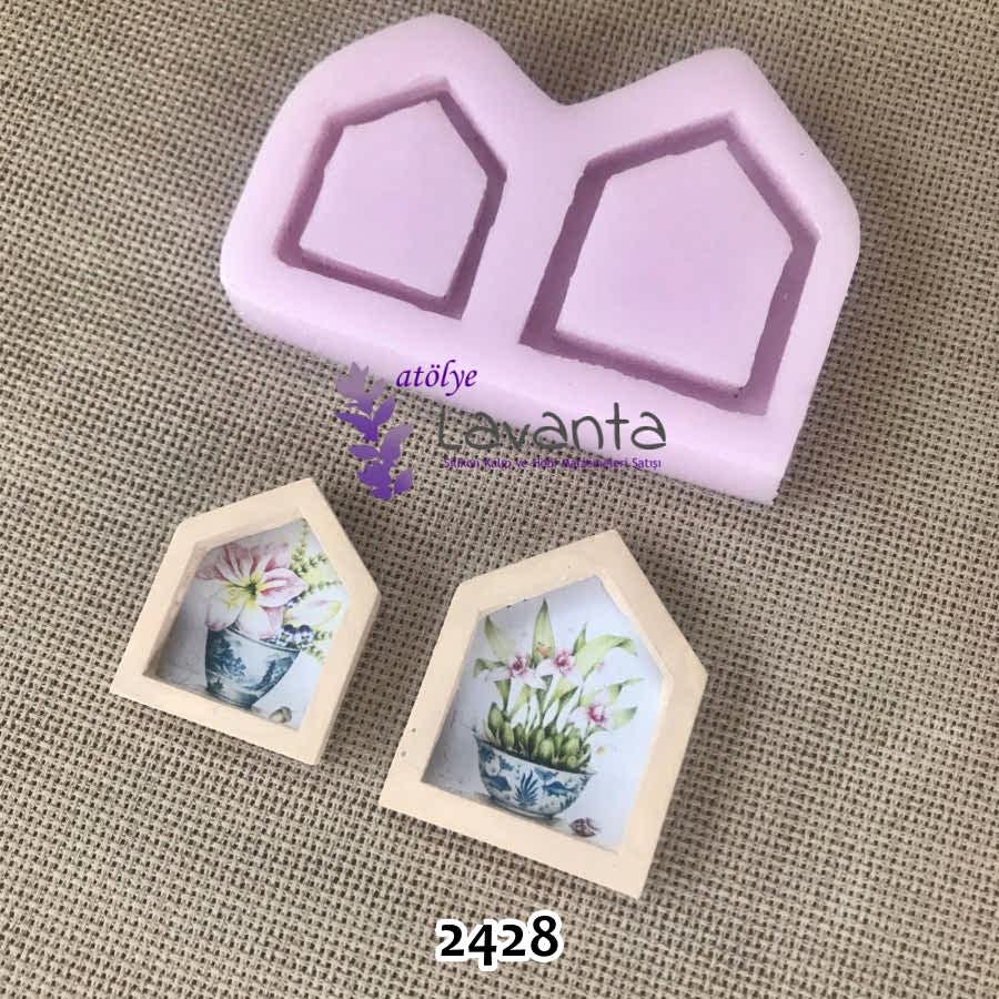 İkili Ev Minyatür Çerçeve Kalıbı