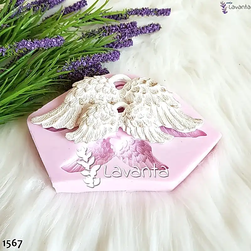 İkili Kanat Kokulu Taş Silikon Kalıbı