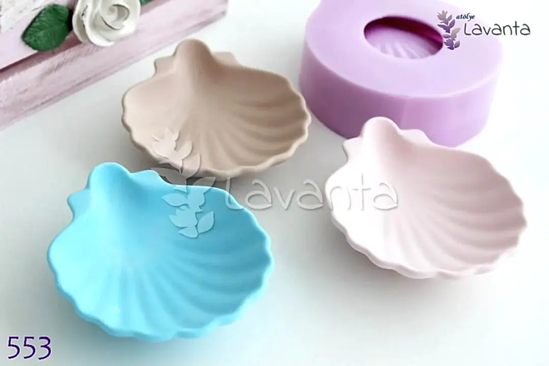 İstiridye Sunum Tabağı Kokulu Taş Silikon Kalıbı