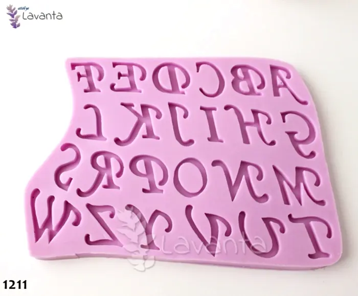 İtalik Büyük Harfler Silikon Kalıbı