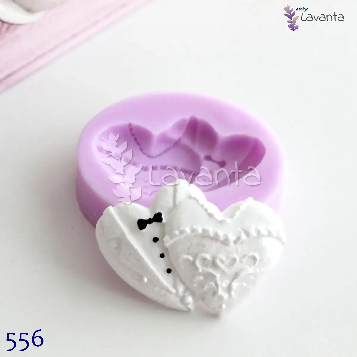 Kalp Gelin Damat Silikon Kalıbı