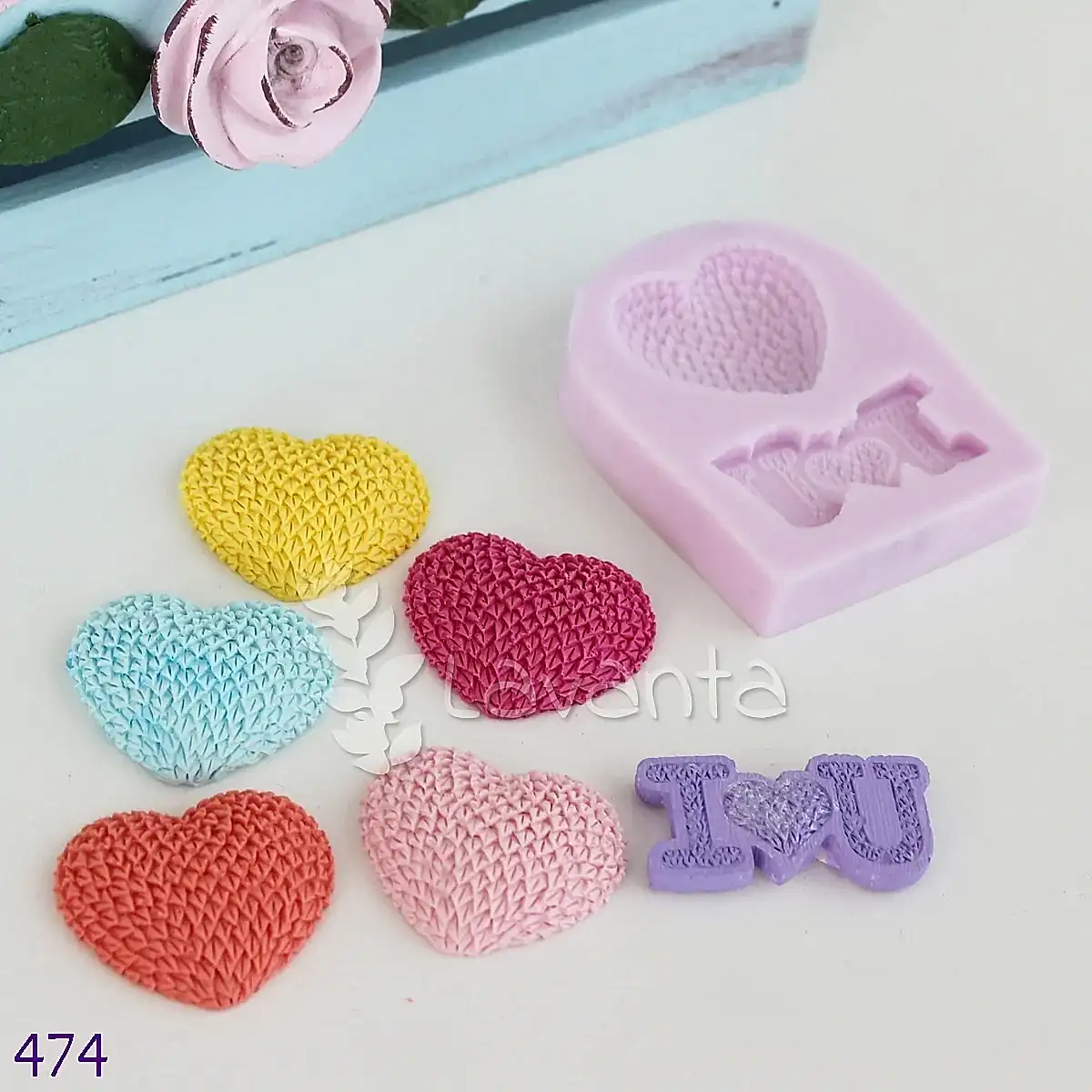 Kalp ve I Love You Silikon Kalıbı
